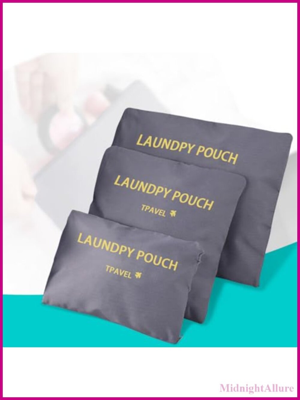Travel Organizer 3 Set Storage Bags Luggage Packing Organizers Zipper Pouch